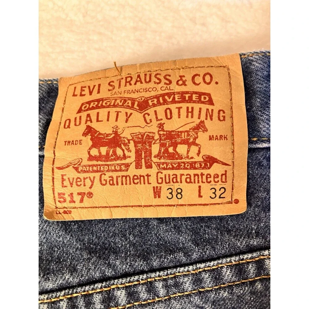 Vintage 517 Levi’s Jeans Men’s Size 38x32 Bootcut Nice Condition See Photos